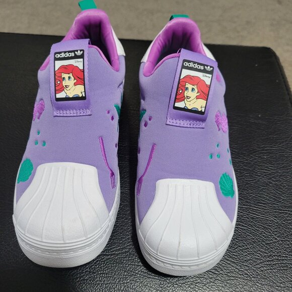 ADIDAS X DISNEY SUPER 360 LITTLE MERMAID ARIEL KIDS SIZE 1 - Picture 1 of 4